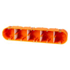 F-TRONIC - Hohlwandgerätedose 5x massiv 5-fach ø 68, t=60mm