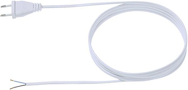 BACHMANN - Zuleitung H03VVH2-F 2x0,75mm² L:3,0m sw CEE7/16/AEH