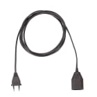 BACHMANN - Verlängerung H03VVH2-F 2x0,75mm² L:3,0m sw Euro