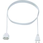 BACHMANN - Verlängerung H03VVH2-F 2x0,75mm² L:3,0m ws CEE7/16