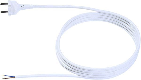 BACHMANN - Zuleitung H05VV-F 2x1,0mm² L:3,0m sw wire/CEE7/17