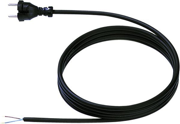 BACHMANN - Zuleitung H07RN-F 2x1mm² L:3,0m sw AEH/CEE7/17