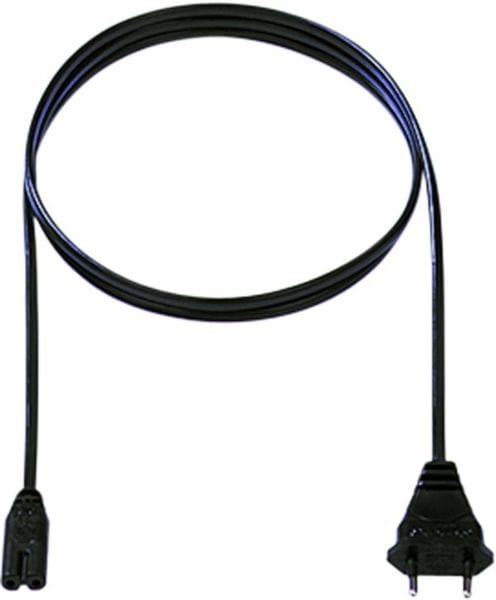 BACHMANN - Zuleitung H03VVH2-F 2 0,75mm² L:1,5m sw C7/CEE7/16