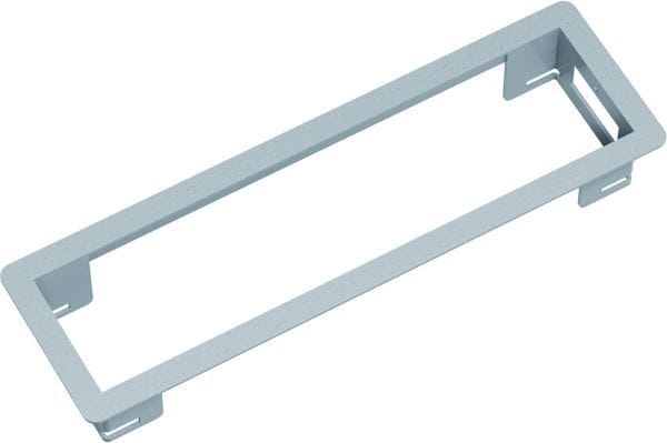 BACHMANN - POWER FRAME Einbaurahmen 3fach weissaluminium RAL9006