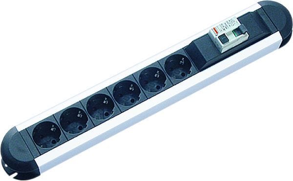 BACHMANN - PRIMO 6xCEE7/3 1xFI Strom 2,0m CEE7/7