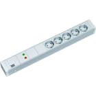 BACHMANN - 19'' 1,5HE 5xCEE7/3 1xGVS Strom 2,0m CEE7/7