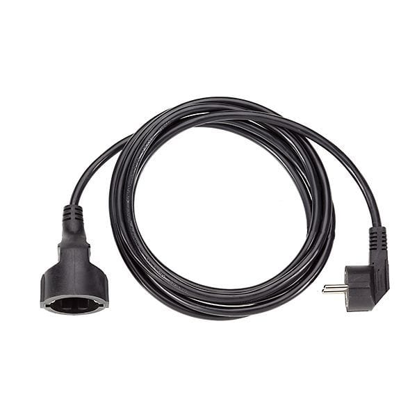 BACHMANN - Verlängerung H05VV-F 3G1,50mm² 2m, sw, 3-polig
