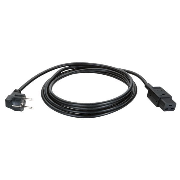 BACHMANN - Zuleitung H05VV-F 3G1,5mm² sw, 2,0m, Typ 30/C19