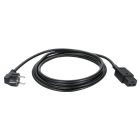 BACHMANN - Zuleitung H05VV-F 3G1,5mm² sw, 2,0m, Typ 30/C19
