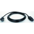 BACHMANN - Zuleitung H05VV-F3G1,50mm² sw, 3,0m, CEE7/7 / C19