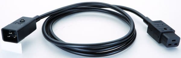 BACHMANN - Verlängerung H05VV-F 3G1,5mm² sw, 2,0m, C20/C19