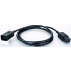 BACHMANN - Verlängerung H05VV-F 3G1,5mm² sw, 2,0m, C20/C19