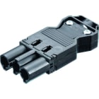 BACHMANN - Gerätestecker ISV schwarz