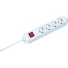 BACHMANN - SMART Schuko 4xCEE7/3 ws 1xSchalter Strom 1,5m CEE7/7