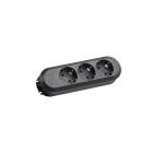 BACHMANN - SMART Schuko 3xCEE7/3 schwarz ohne Zuleitung