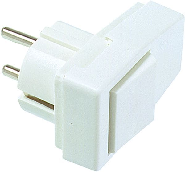 BACHMANN - Schutzkontaktstecker Winkel, weiß