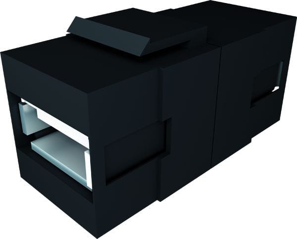 BACHMANN - USB A/A 3.0 Keystone Modul schwarz