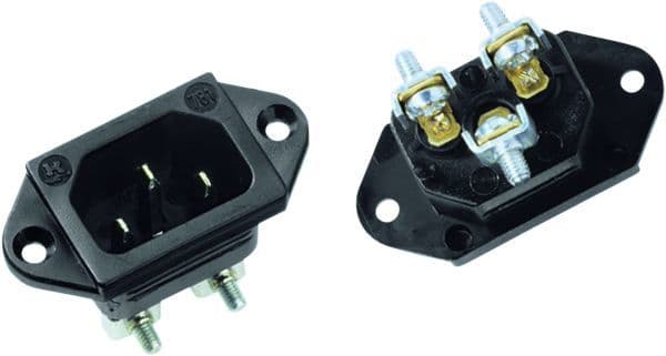 BACHMANN - Kaltgerätestecker 70°C sw