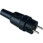BACHMANN - Vollgummi-Konturenstecker schwarz