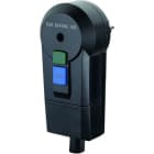 BACHMANN - Fehlerstrom-Schutzstecker IP 44 schwarz