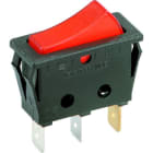 BACHMANN - Wippenschalter Serie 3652, Ausschalter, bel., 1polig, s/rot