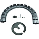 BACHMANN - Kabelschlange Premium schwarz RAL9005 0,75m