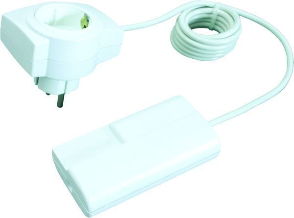 BACHMANN - Schnur-Enddimmer Serie 8013 mit 2m Kabel, 20 bis 500 Watt, weiß
