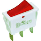 BACHMANN - Wippenschalter Serie 3652, Ausschalter, bel., 1polig, w/rot