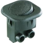 BACHMANN - Wippenschalter Serie 8014, Ausschalter, unbel., 1polig, s/s