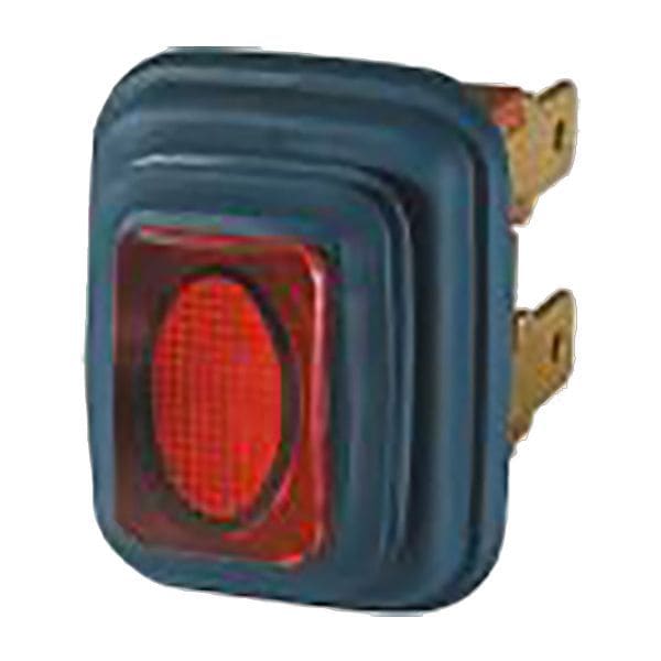 BACHMANN - Wippenschalter Serie 3658 2-polig Ausschalter sw/rot