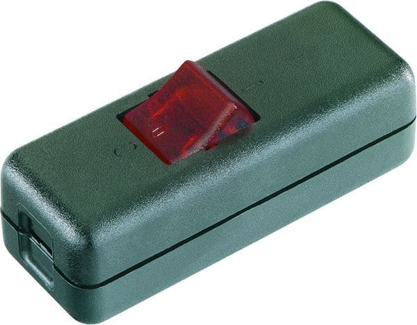 BACHMANN - Schnur-Zwischenschalter Serie 8010, schwarz/rot