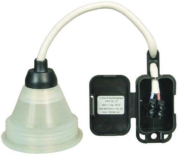 BACHMANN - Silikon-Einbaustrahlergehäuse Serie 1000, GU10, 230V weiss