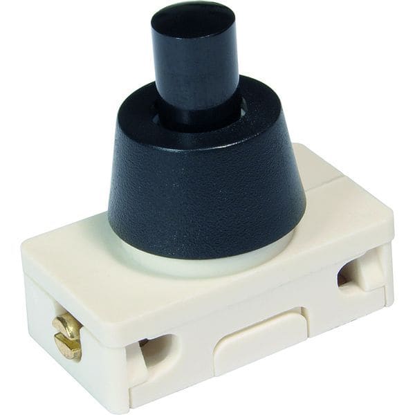 BACHMANN - Druckknopfschalter Serie 3030 Ausschalter, 1-polig, schwarz