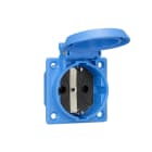 ABL-SURSUM - SCHUKO Einbausteckdose, blau, IP54, mit Schraubanschluss