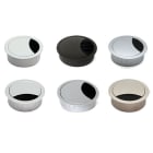 BACHMANN - LOOP ROUND Kabeldurchf. D80mm Weißaluminium RAL9006
