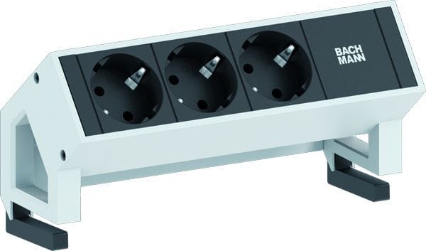 BACHMANN - DESK2 3xCEE7/3 Strom 0,2m GST18 RAL9010