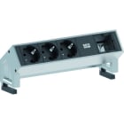 BACHMANN - DESK2 3xCEE7/3 1xCM Strom 0,2m GST18 Inox lackiert