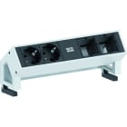 BACHMANN - DESK2 2xCEE7/3 2xCM Strom 0,2m GST18 Inox lackiert