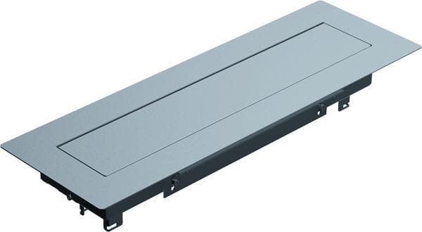 BACHMANN - Top Frame Auftisch Sym 8fach RAL9006 Gehäuse sw