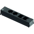 BACHMANN - Power Frame 2xCEE7/3 2xCM Kunststoffprofil 0,2m GST18