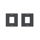 BACHMANN - Modul 1xKeystone sw Metallhalterung