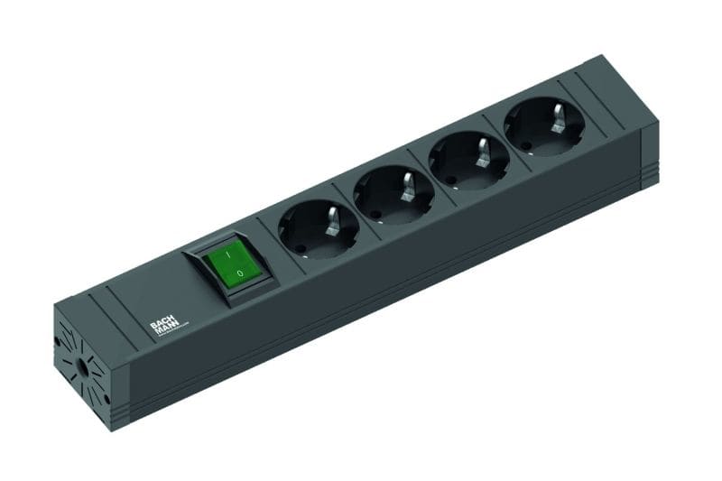 BACHMANN - CONNECT LINE 4xCEE7/3 1xSchalter 2,0m CEE7/7