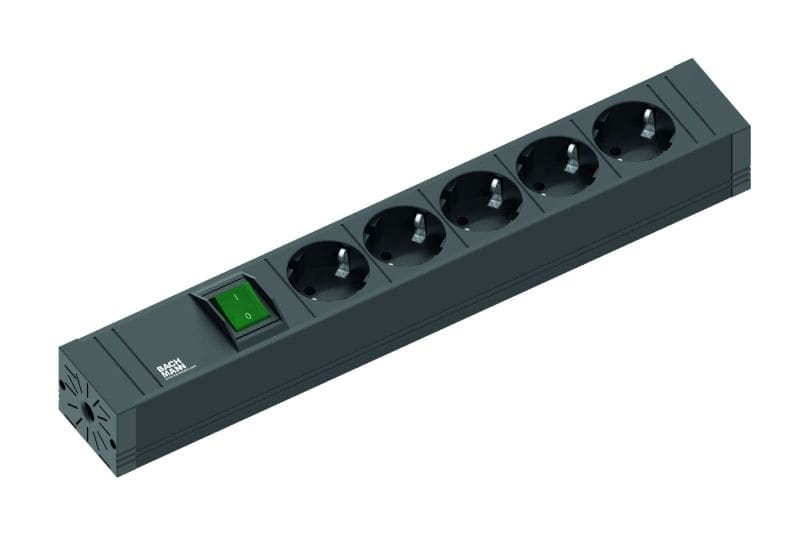 BACHMANN - CONNECT LINE 5xCEE7/3 1xSchalter Strom 2,0m