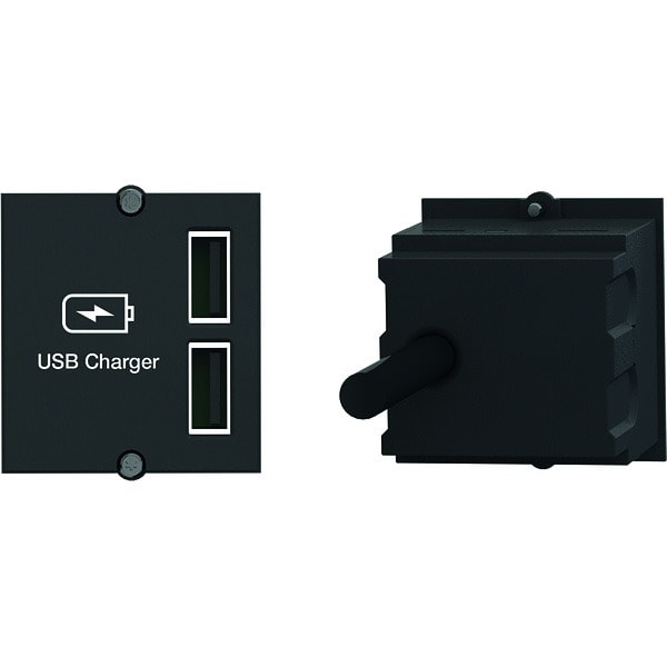 BACHMANN - USB A/A 15W Doppelcharger CM 5V/2,4A 0,2m