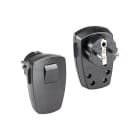 BACHMANN - Schutzkontaktstecker Winkel, schwarz
