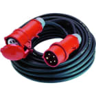 BACHMANN - Verlängerung H07RN-F 5G6,0mm² sw, 10m, CEE 32A rt