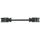 BACHMANN - Verlängerung H05Z1Z1 3G 1,5mm² L: 3,0m sw ISV