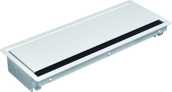 BACHMANN - CONI Einbaurahmen 6-fach weiss RAL9010 Bürstenleiste schwarz