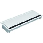 BACHMANN - CONI Einbaurahmen 6-fach weiss RAL9010 Bürstenleiste schwarz