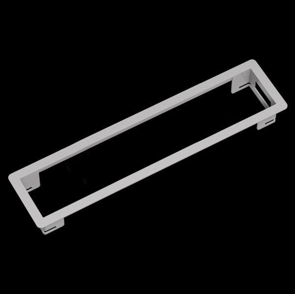 BACHMANN - POWER FRAME Einbaurahmen 4fach Weissaluminium RAL9006